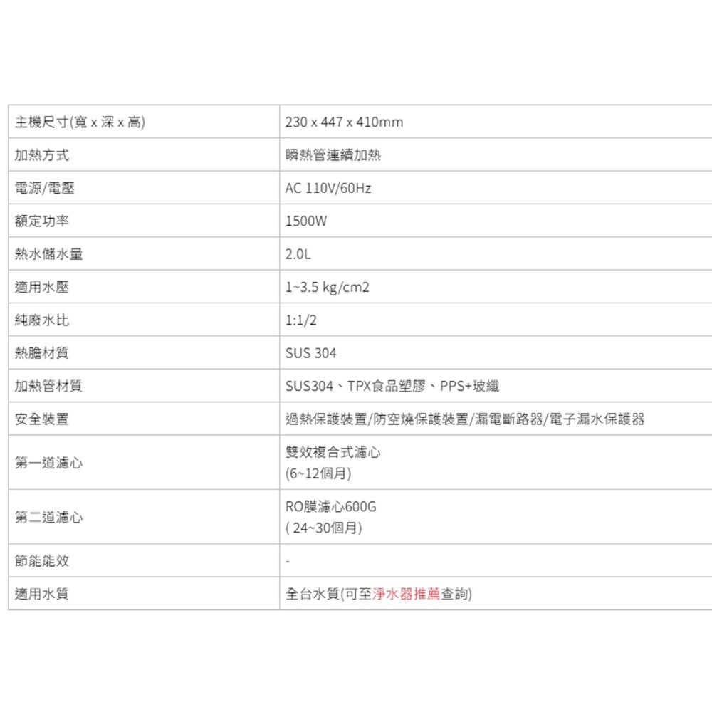 櫻花牌 P0532 廚下RO淨熱飲 5段溫控 5段定量設定 限定區域送基本安裝-圖片-4