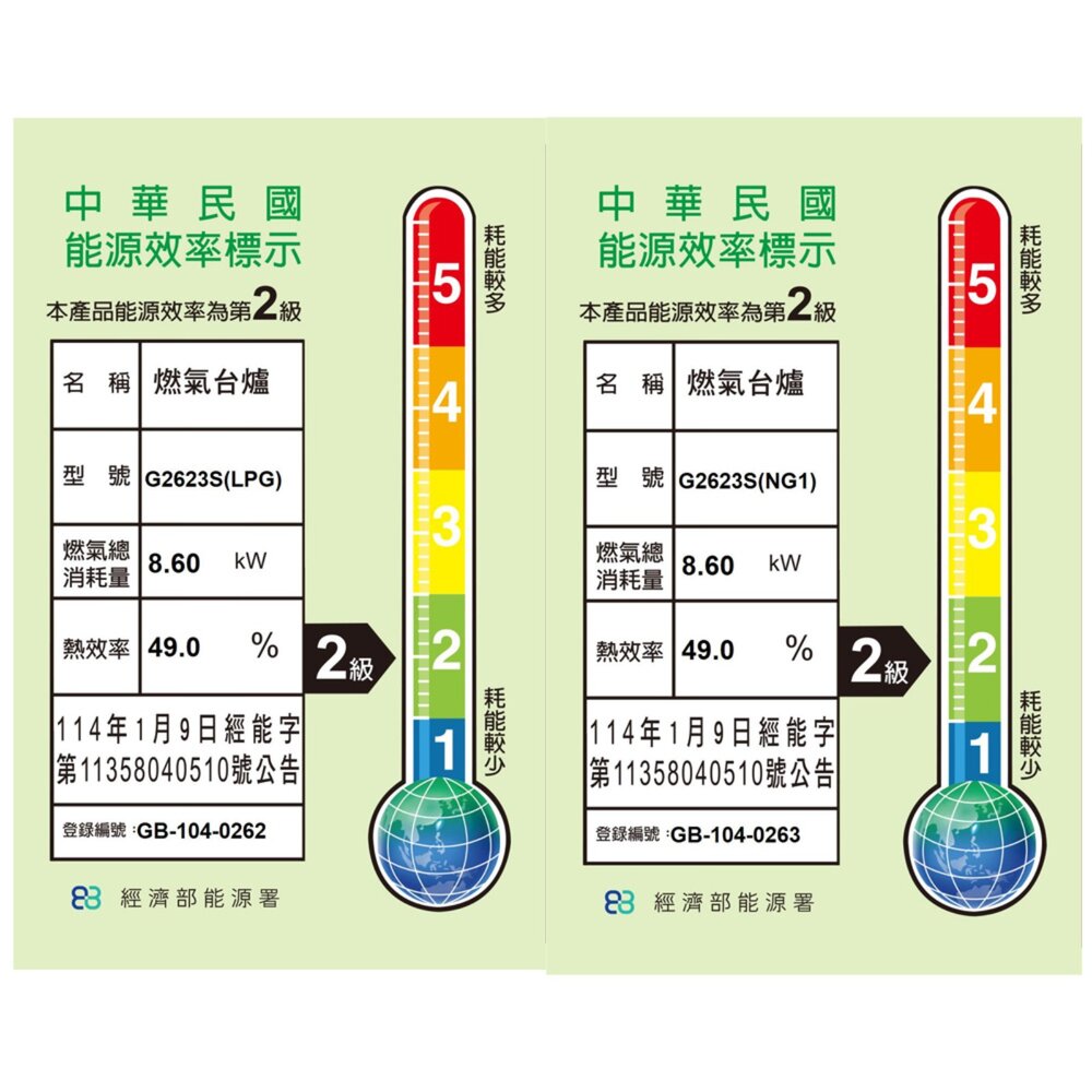 櫻花牌 G2623S 二口大面板 易清檯面爐 不鏽鋼 限定區域送基本安裝-圖片-2