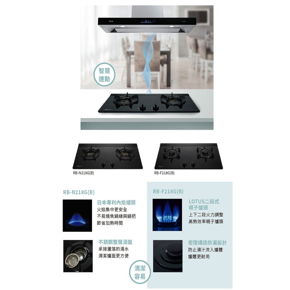 林內牌 RH-8790R 80公分 隱藏式排油煙機 智能連動 限定區域送基本安裝-圖片-3