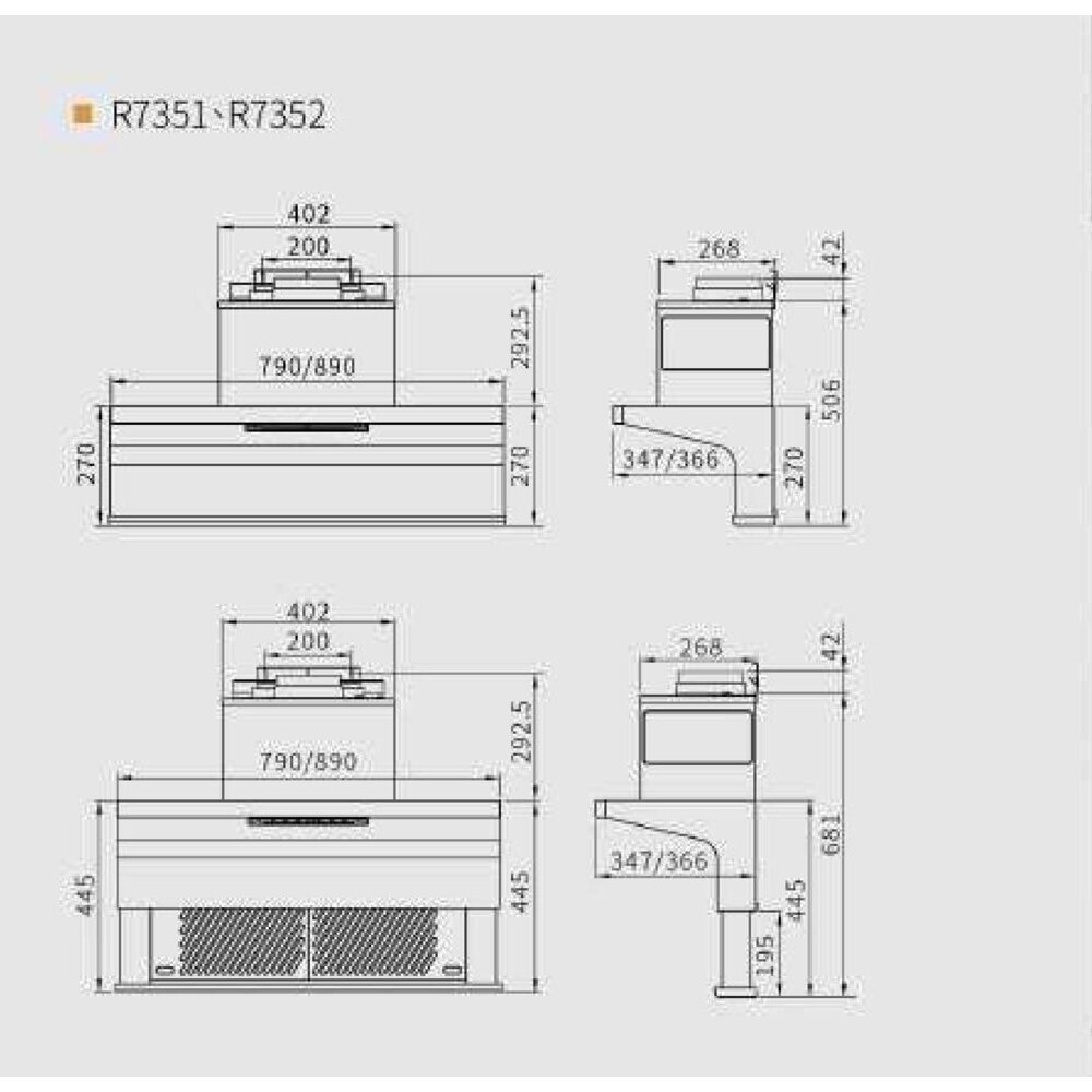 櫻花牌 R7351L/R7351XL 近吸除油煙機 全隱藏式抽油煙機 限定區域送基本安裝-圖片-6