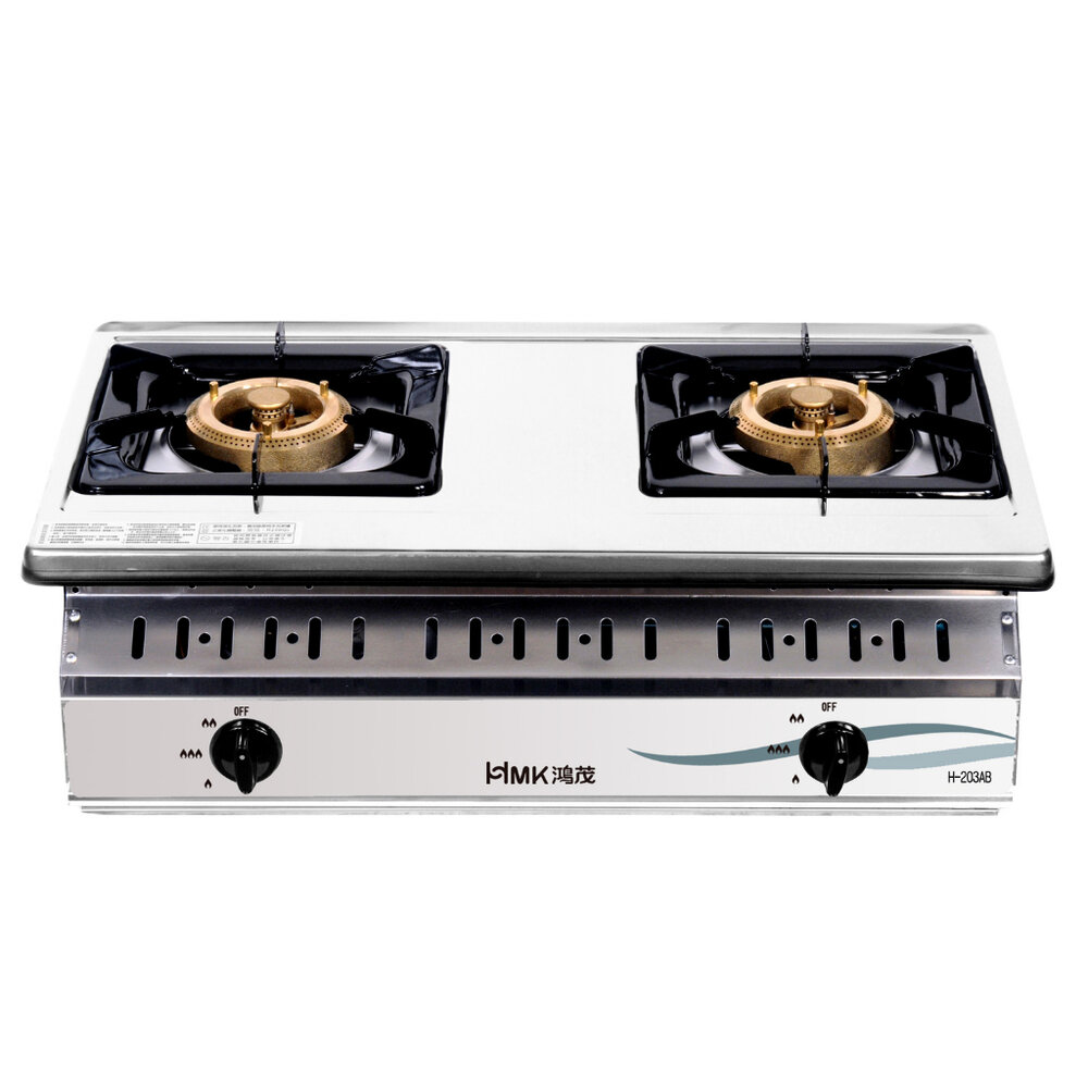 高雄 HMK鴻茂 H-203AB 不鏽鋼 崁入型 瓦斯爐【KW廚房世界】-圖片-1
