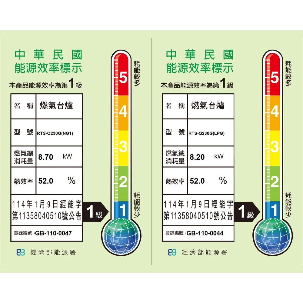 林內牌 RTS-Q230G (B) 台爐 瓦斯爐 原裝進口感溫爐頭 限定區域送基本安裝-圖片-2