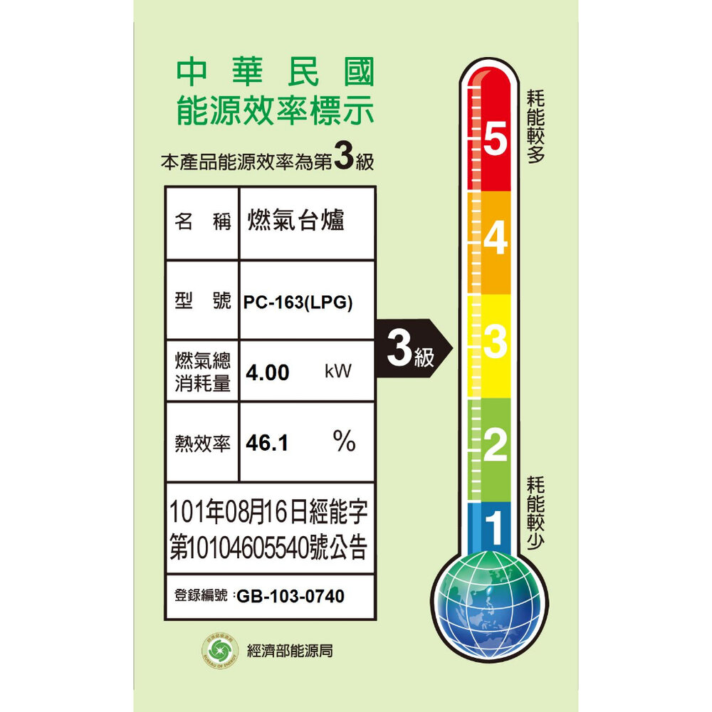 高雄 瓦斯爐 大單口爐 寶田 PC-163 單口 瓦斯爐 僅有液化 桶裝瓦斯 【KW廚房世界】-圖片-3