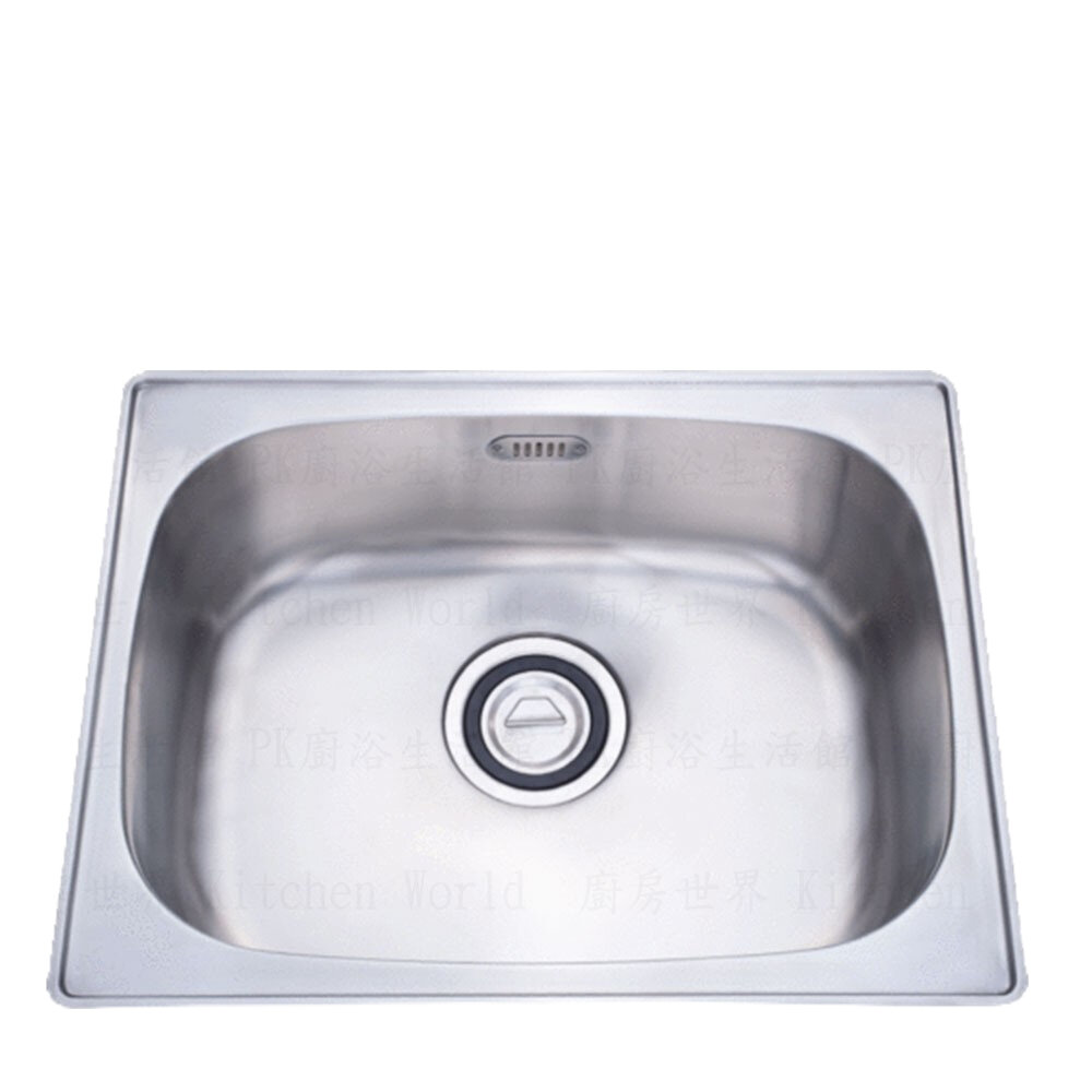 高雄 大吉熊 KL-301 不鏽鋼 水槽 大橢圓單槽-毛絲面【KW廚房世界】-圖片-1