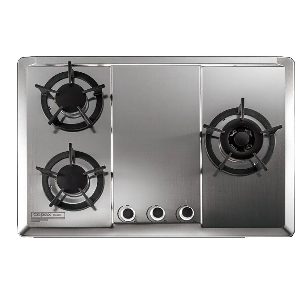 高雄 莊頭北 TG-8533S 保潔三口不鏽鋼檯面爐 ☆瓦斯爐 限定區域送基本安裝-圖片-1