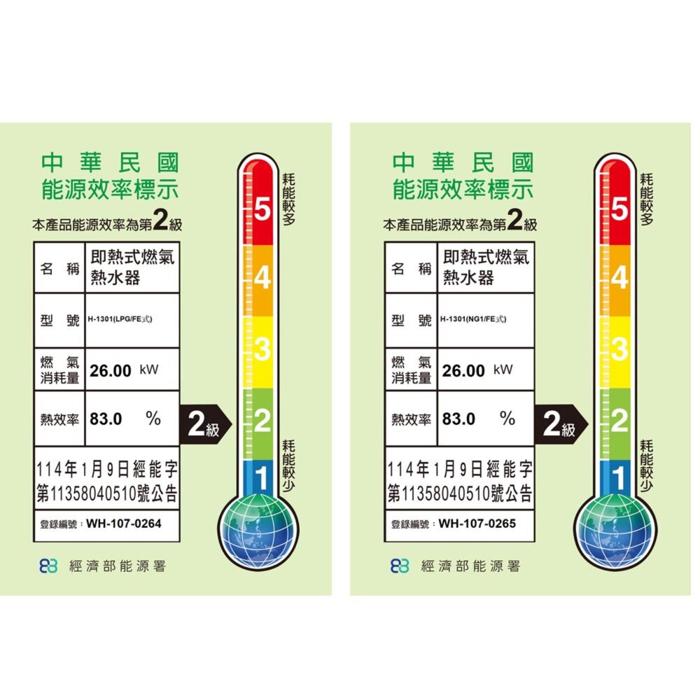 高雄 HMK鴻茂 H-1301 13L 強制排氣 智能恆溫 瓦斯 熱水器【KW廚房世界】-圖片-2