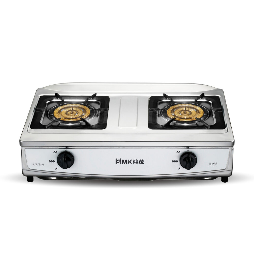 高雄 HMK 鴻茂 H-256 正三環 內焰式 雙口爐 台爐 瓦斯爐 【KW廚房世界】-圖片-1
