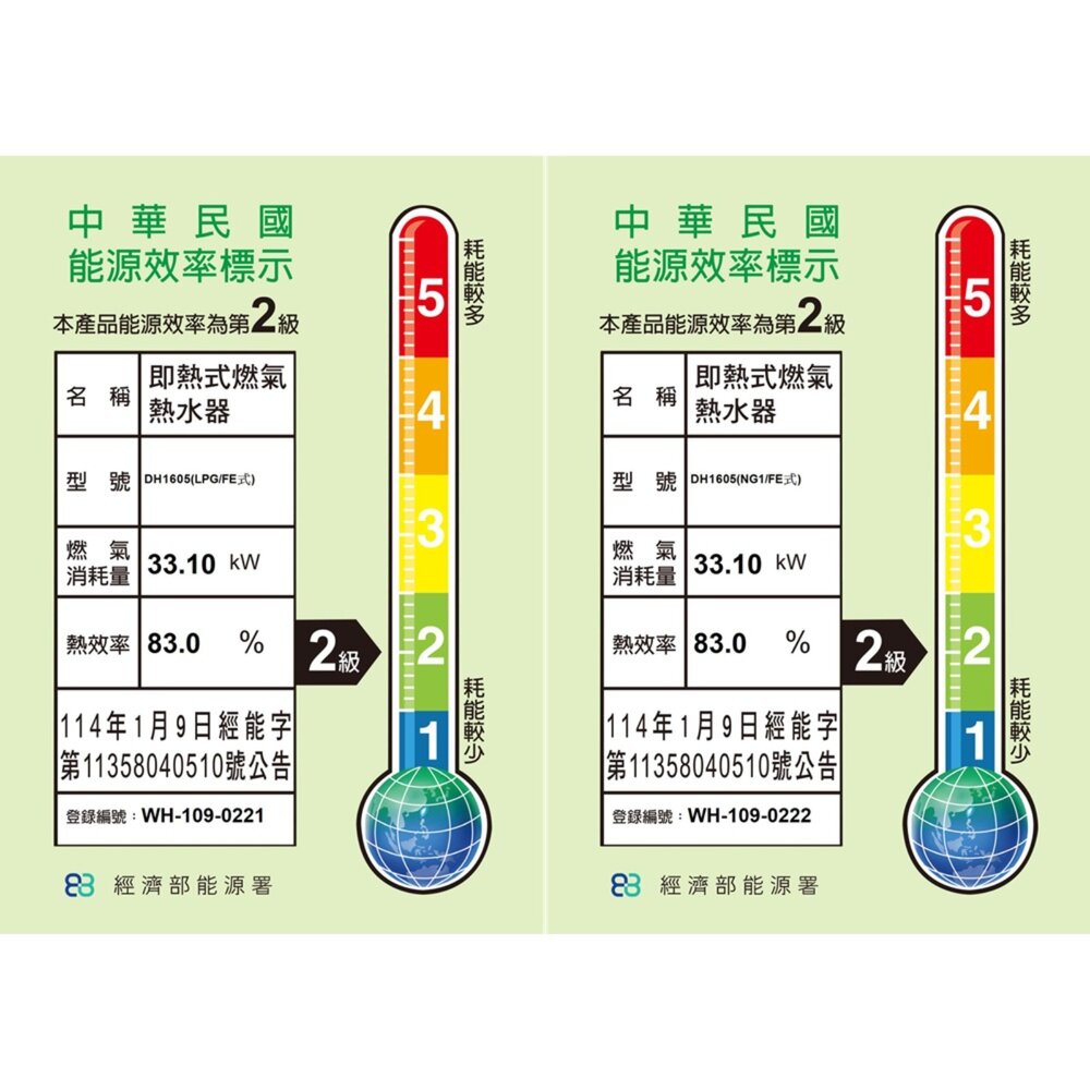 【免運費】高雄 櫻花牌 DH1605 16L 智能恆溫 熱水器 限定區域送基本安裝-圖片-2