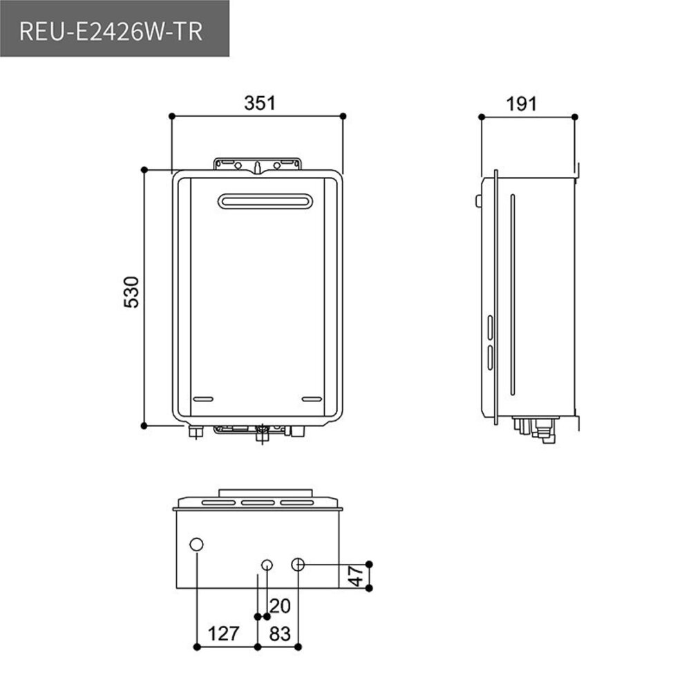 林內牌 REU-E2426W-TR 強制排氣 潛熱回收 24L 熱水器 限定區域送基本安裝-圖片-7