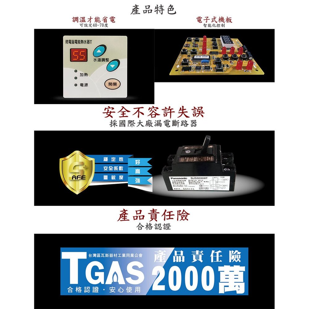 高雄 HMK鴻茂 EH-2001TSQ 74L 橫掛式調溫型 電熱水器 EH-2001-圖片-5