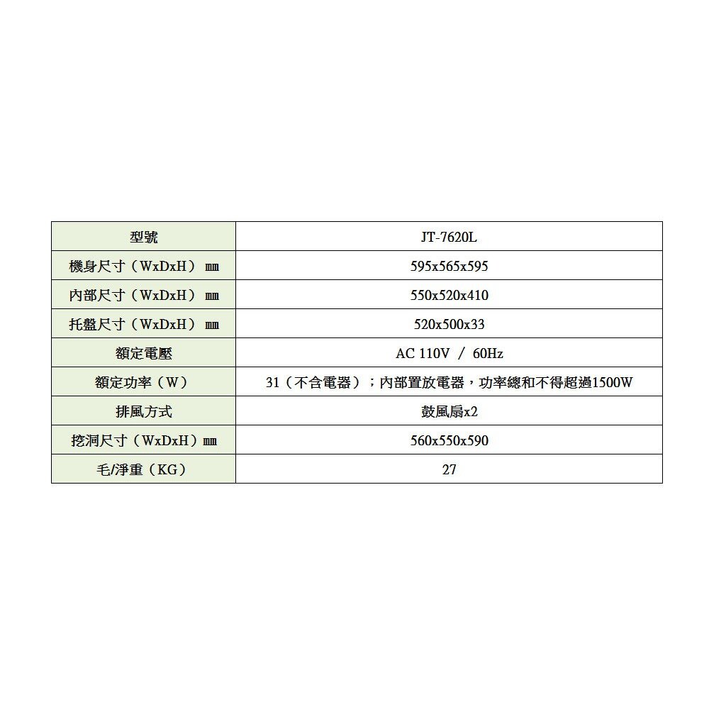 高雄 喜特麗 JT-7620L 上掀式收納櫃 JT-7620 ◇鼓風扇設計 限定區域送基本安裝-圖片-4