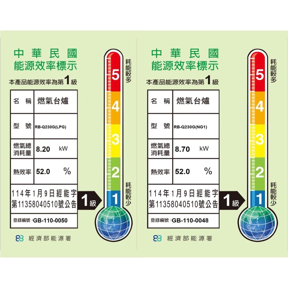 林內牌瓦斯爐 RB-Q230G (B) 檯面爐 ☆感溫設計 ☆原裝進口感溫爐頭 限定區域送基本安裝-圖片-6