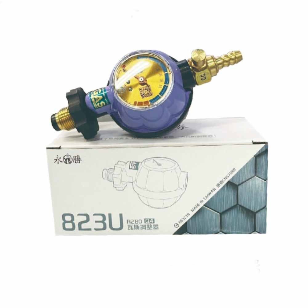 《永勝 823U》R280 瓦斯調整器 超流截斷 附錶 3分接口 13/16公升強排專用 熱水器-圖片-1