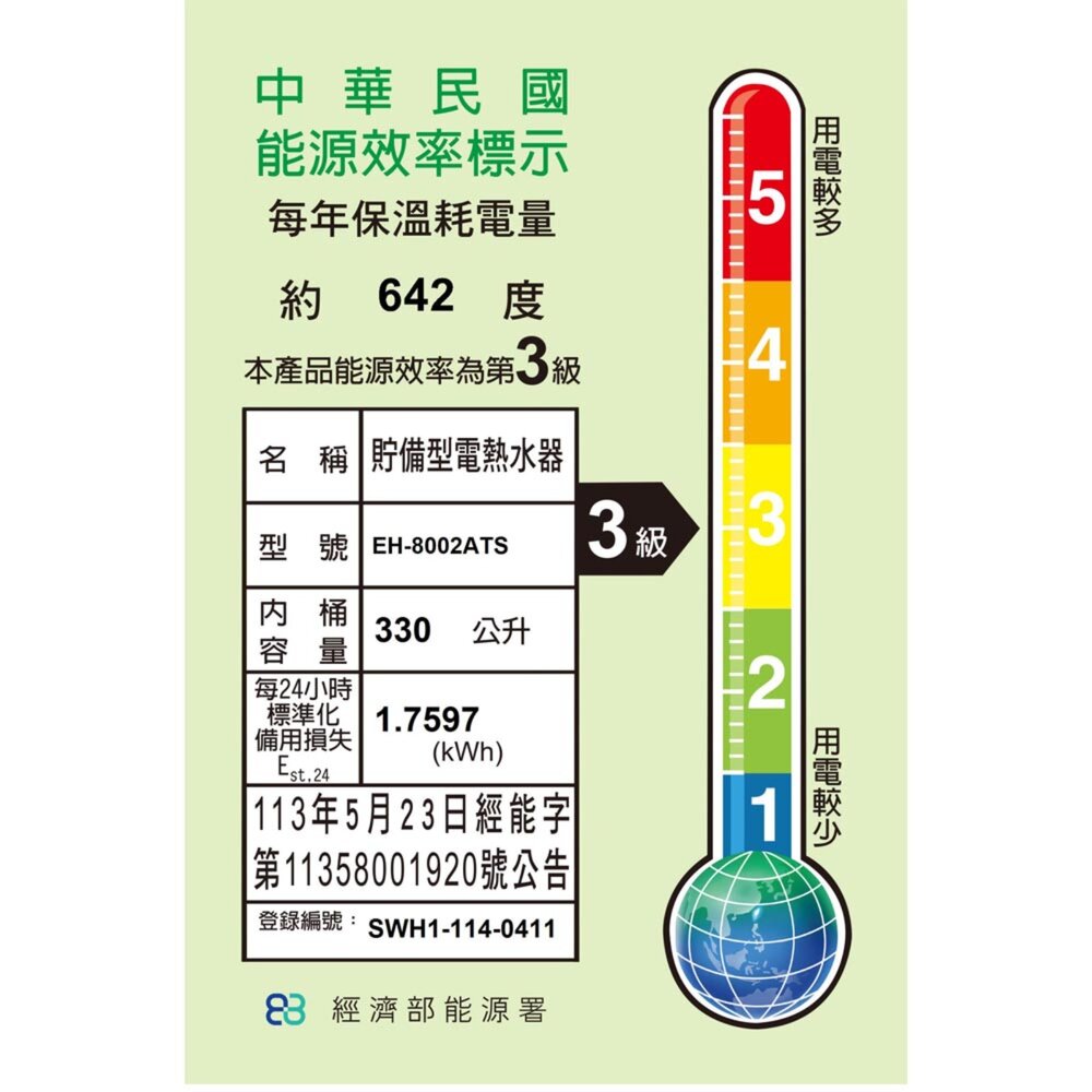 高雄 HMK鴻茂 EH-8002ATS 330L 定時調溫型 電熱水器 EH-8002 限定區域送基本安裝-圖片-2