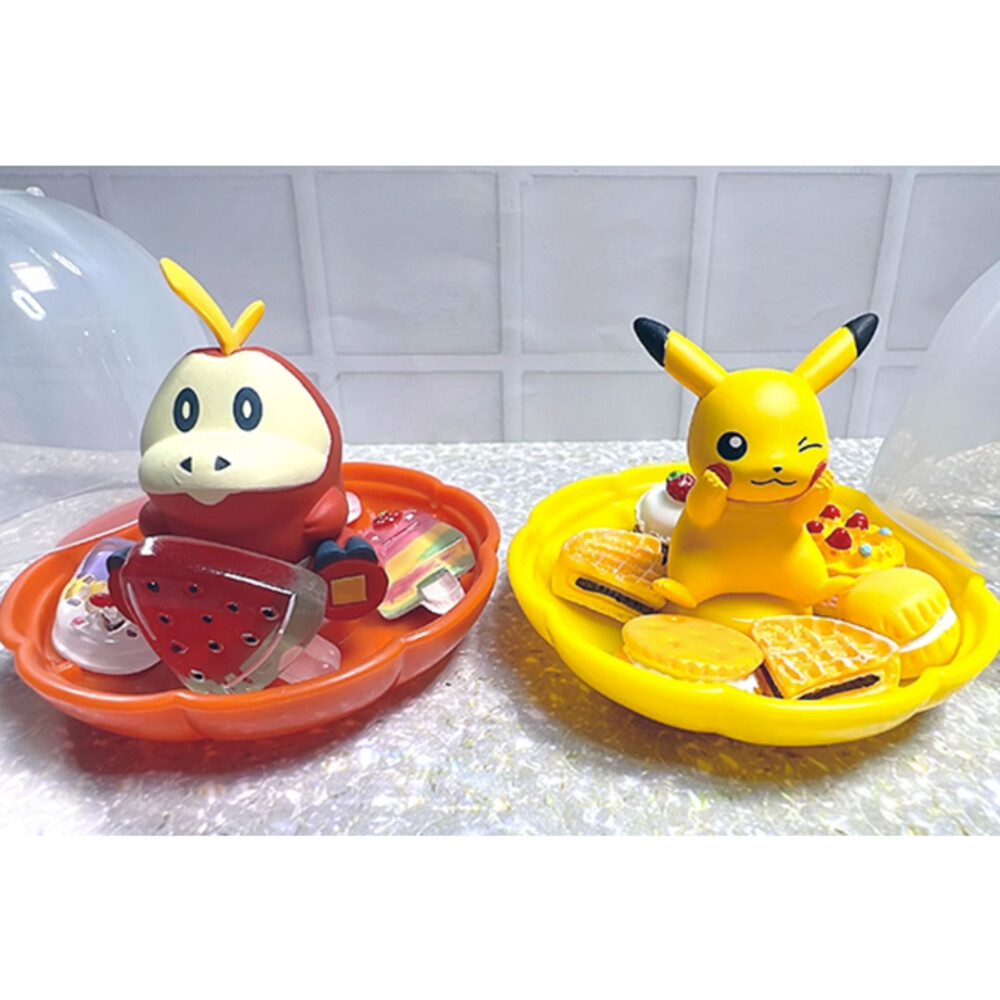 🔥現貨🔥精靈寶可夢飾品收納盒P6 皮卡丘 新葉喵 呆火鱷 潤水鴨 御三家 帕底亞 萬代 扭蛋 轉蛋皮卡丘 新葉喵 呆火鱷-圖片-6