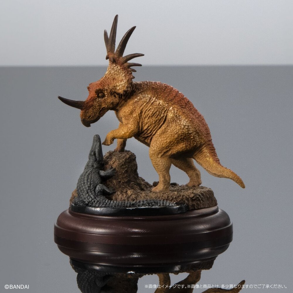 🔥現貨🔥生物大圖鑑 展示模型 恐龍02 萬代 扭蛋 轉蛋 恐龍 暴龍 迅猛龍 薄板龍 角龍-圖片-5