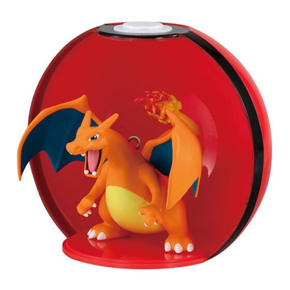 🔥現貨🔥寶可夢寶貝球公仔P1 萬代 扭蛋 轉蛋 吊飾 噴火龍 皮卡丘 新葉喵 呆火鱷 環保扭蛋 寶貝球 大-圖片-1