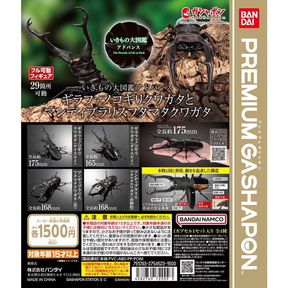 241014161222-🔥現貨🔥生物大圖鑑 進擊 鍬形蟲01 萬代 扭蛋 轉蛋 長頸鹿巨鍬形蟲 巨顎叉角鍬形蟲 甲蟲 昆蟲 advance
