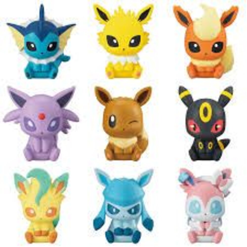 🔥現貨🔥精靈寶可夢造型公仔夾P2 萬代 扭蛋 轉蛋 伊布 仙子伊布 葉伊布 冰伊布 太陽伊布 月亮伊布-圖片-1