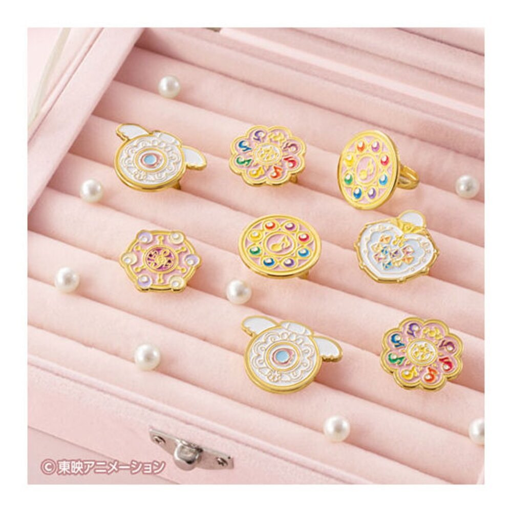 🔥現貨🔥小魔女DOREMI波龍金屬戒指 萬代 扭蛋 轉蛋 戒指 變身器 波隆-圖片-1