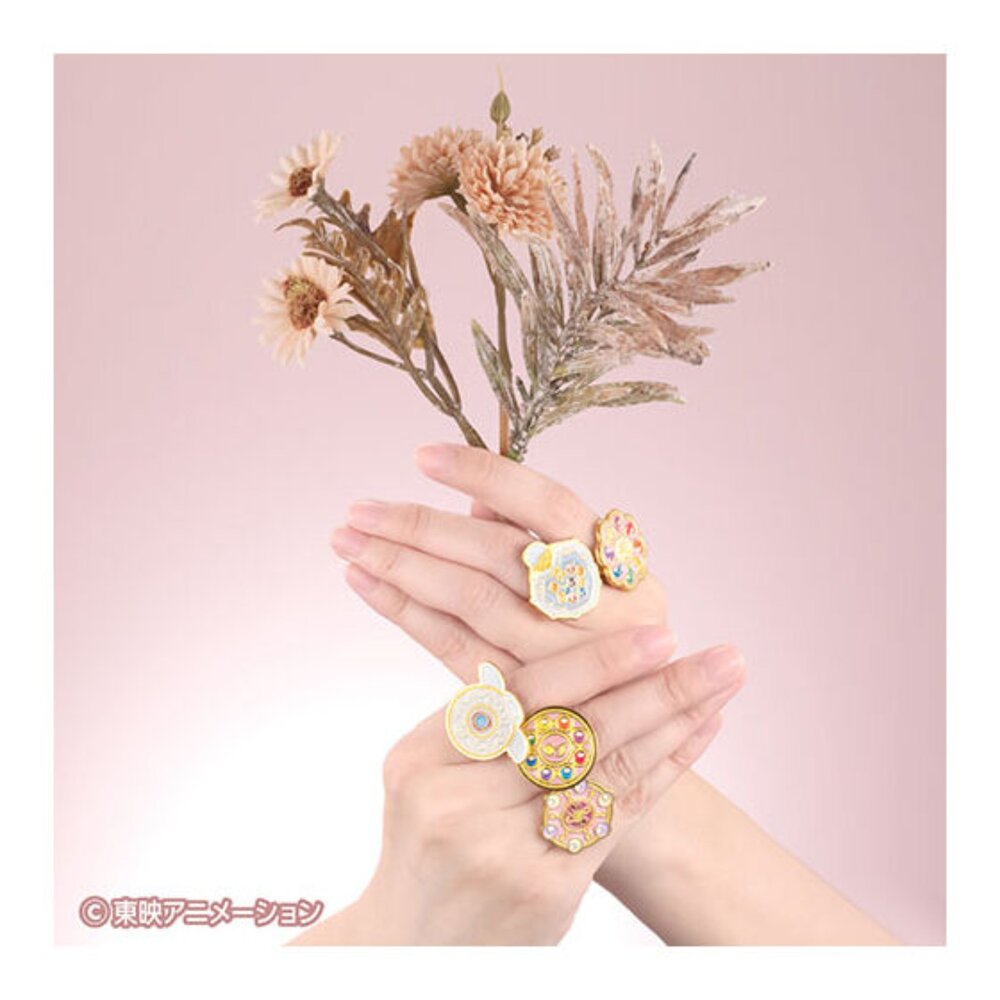 🔥現貨🔥小魔女DOREMI波龍金屬戒指 萬代 扭蛋 轉蛋 戒指 變身器 波隆-圖片-2