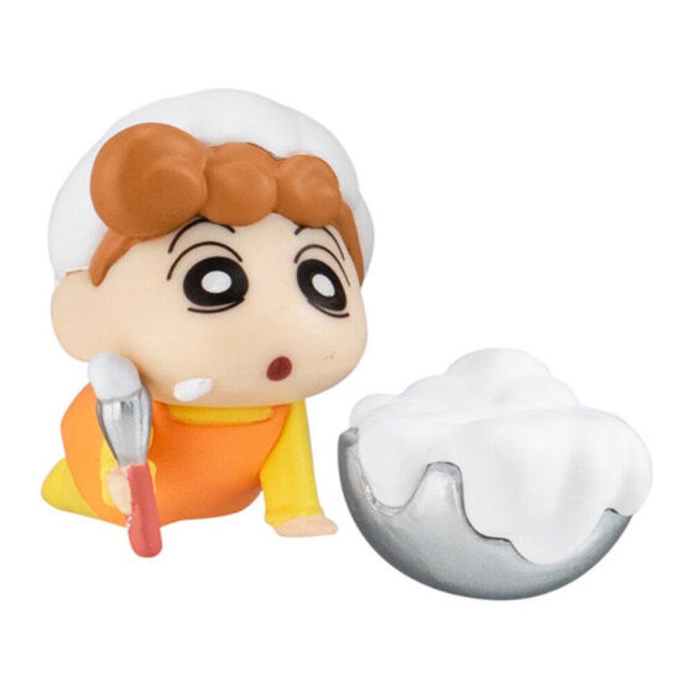 🔥現貨🔥蠟筆小新料理公仔 萬代 扭蛋 轉蛋 小葵 小新 美犽 做飯 煮飯-圖片-2