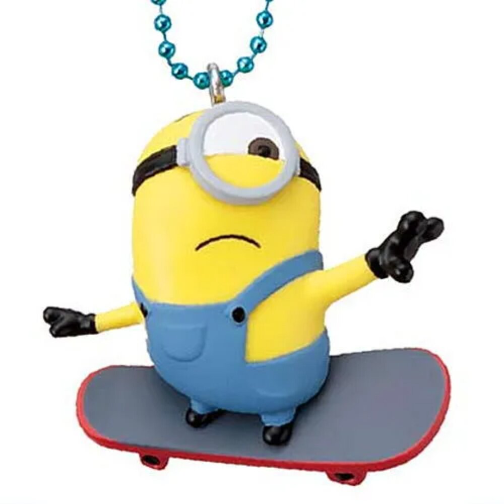 🔥現貨🔥小小兵扁扁公仔吊飾P2 TAKARATOMY 扭蛋 轉蛋 小黃人 蘿蔔 凱文 史都華 BOB Kevin Stu-圖片-3