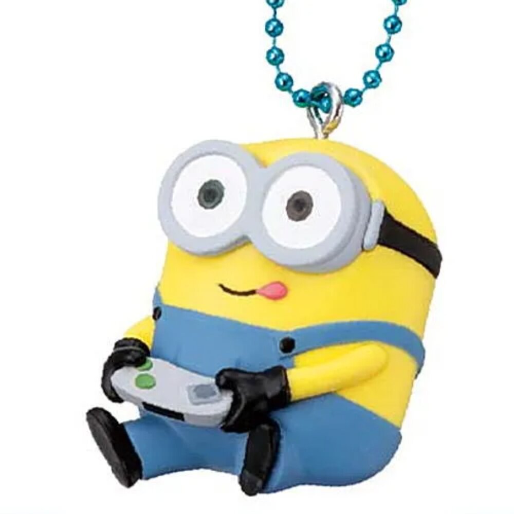 🔥現貨🔥小小兵扁扁公仔吊飾P2 TAKARATOMY 扭蛋 轉蛋 小黃人 蘿蔔 凱文 史都華 BOB Kevin Stu-圖片-4