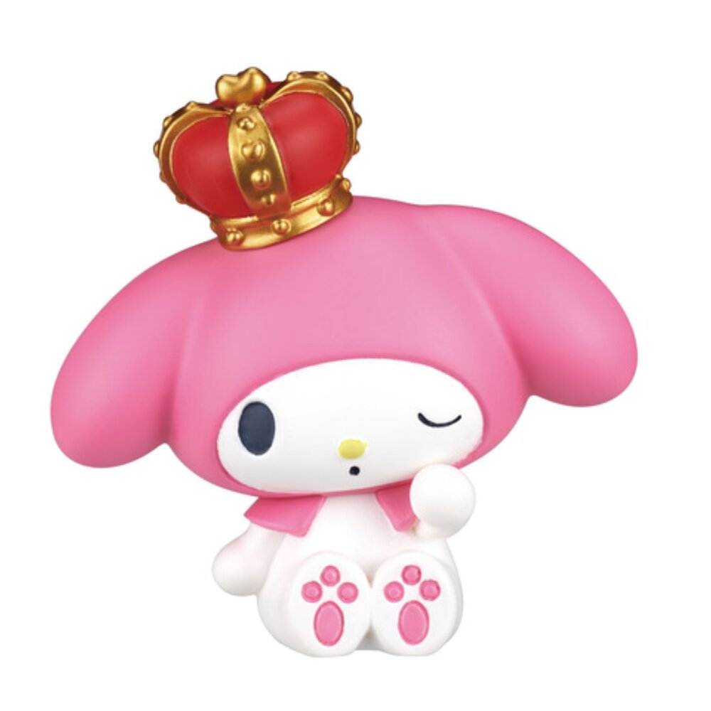 🕛9月預購🕛美樂蒂&庫洛米週年紀念倚肩公仔 TAKARATOMY 扭蛋 轉蛋 三麗鷗 皇冠 王冠三麗鷗 倚肩-圖片-2