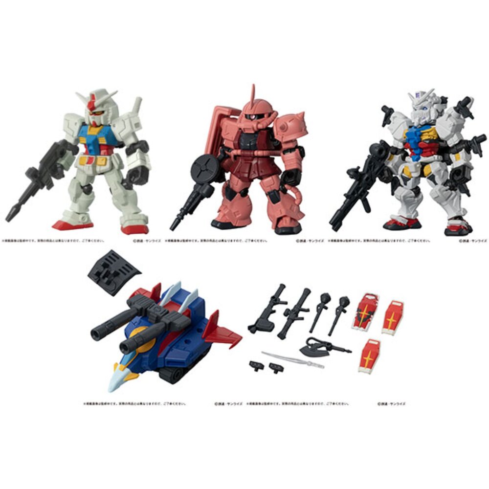🕛1月預購🕛鋼彈ENSEMBLE 30 萬代 扭蛋 轉蛋 重裝 重奏 MSE RX78 白鋼彈 夏亞薩克鋼彈 MSE-圖片-1