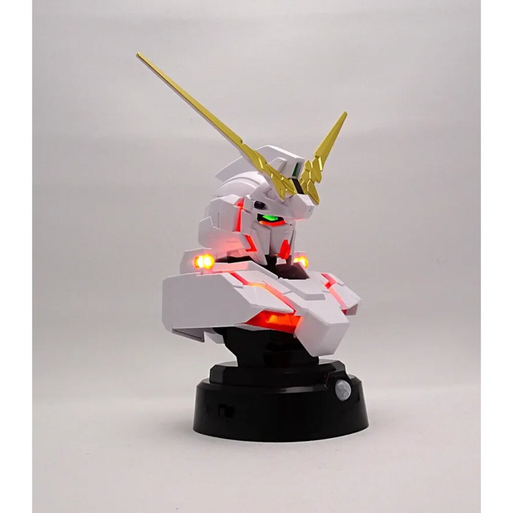 🔥現貨🔥獨角獸鋼彈 毀滅模式胸像感測燈 小夜燈 萬代 banpresto 景品 盒玩 感應燈獨角獸 小夜燈-圖片-5