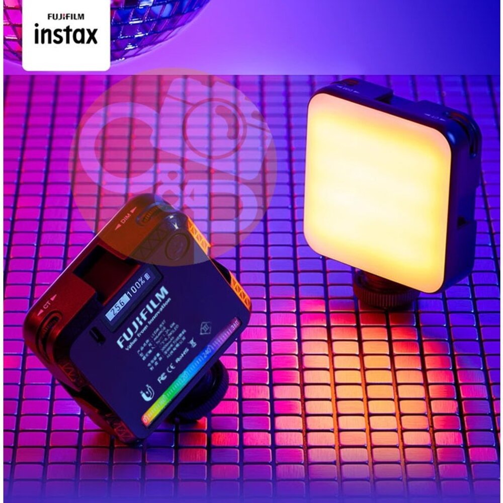 ✨富士Fujifilm🎞️ instax mini Evo 專用磁吸RGB補光燈 多色溫 原廠配件 黑色/粉色 現貨📸💡-圖片-4