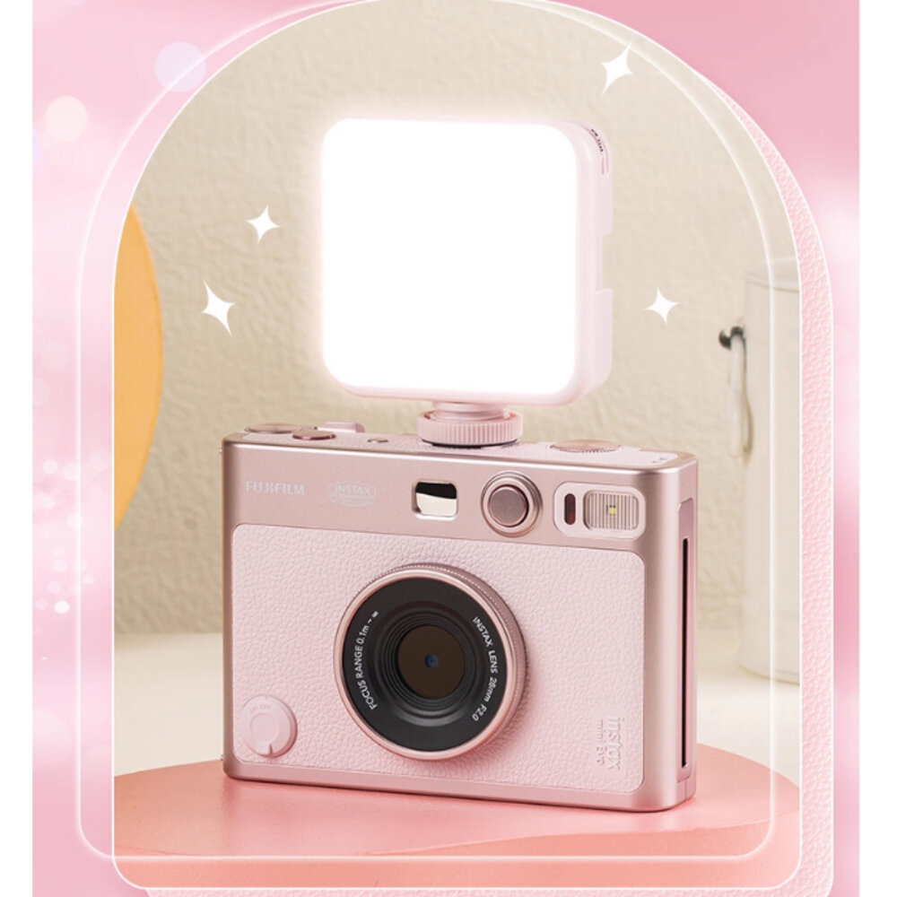 17398270076-✨富士Fujifilm🎞️ instax mini Evo 專用磁吸RGB補光燈 多色溫 原廠配件 黑色/粉色 現貨📸💡