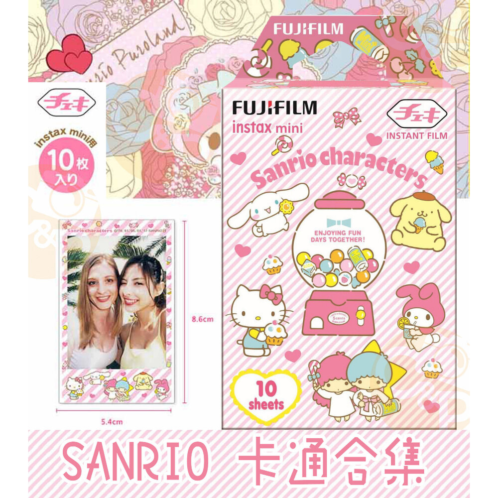 18276767423-💯正品📸 FUJIFILM Instax mini 富士 拍立得 卡通 彩色 底片 三麗鷗 kitty SANRIO