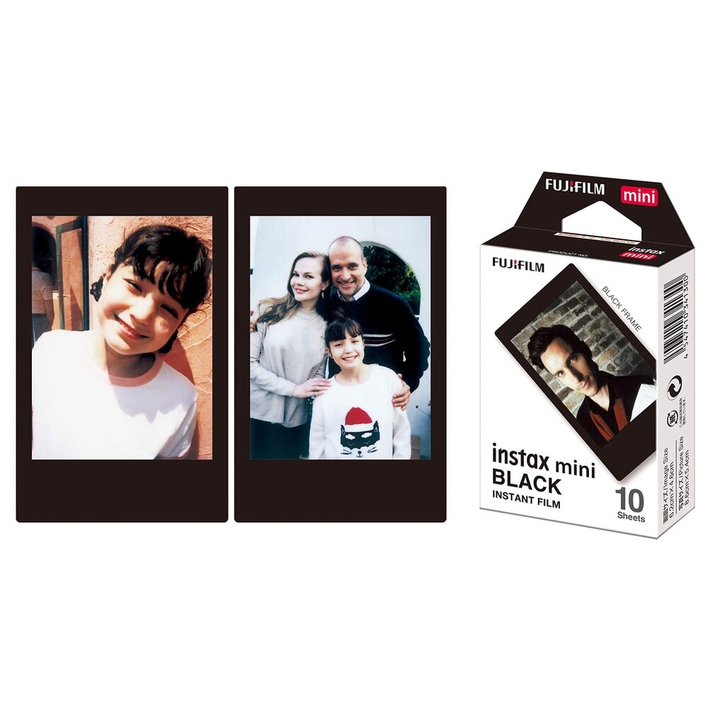 ✨富士📸 Instax Mini 黑邊 拍立得 底片 10張入 沉穩純黑邊框 極簡電影質感 日本原裝 現貨📸-圖片-2