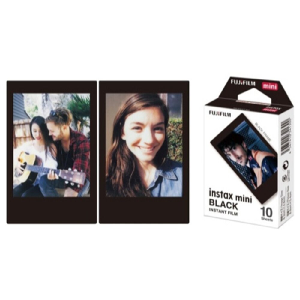 ✨富士Fujifilm🎞️ instax mini 黑色邊框 黑邊 底片 10張入 黑框 拍立得 現貨📸🖤-圖片-3