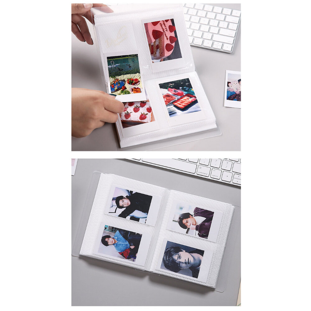簡約風格 磨砂殼半透封面 拍立得相本 悠遊卡 相冊 霧面 防水 MINI Square SQ 方形 相本-圖片-2