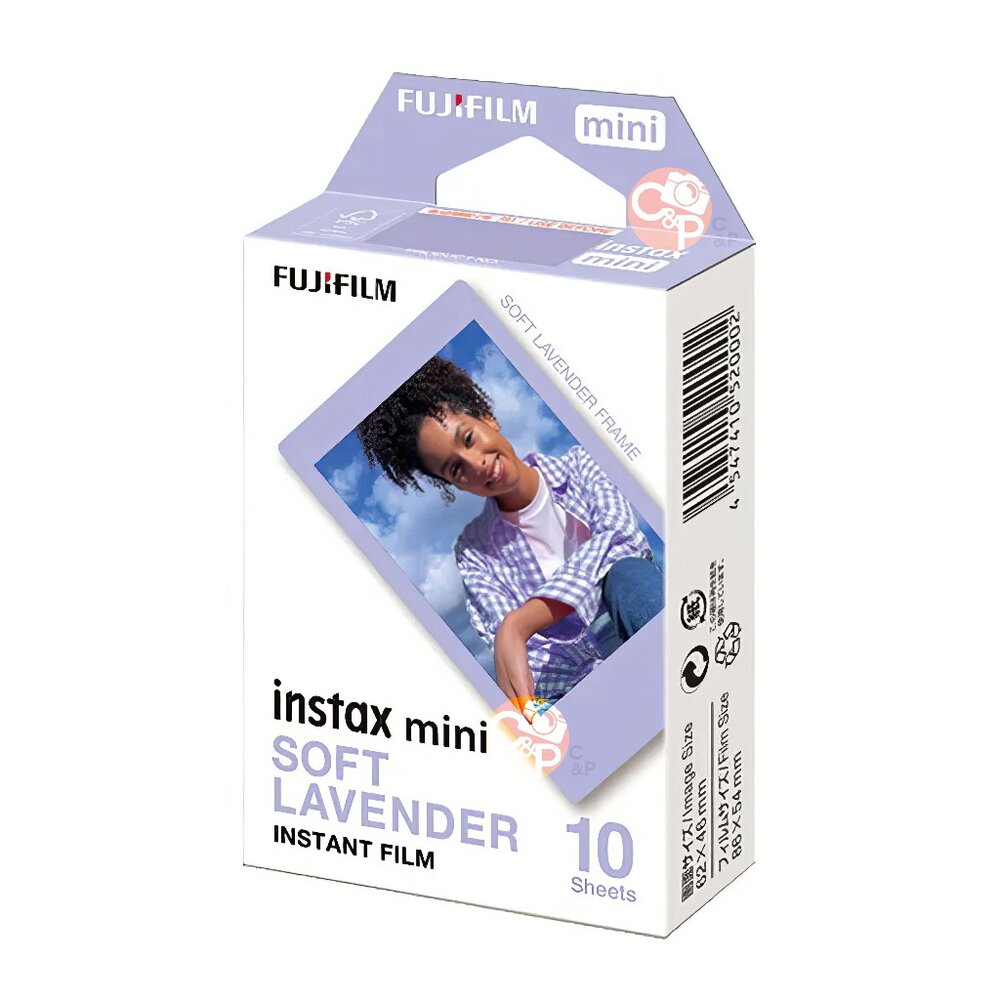 ✨富士📸 Instax Mini 薰衣草 紫邊 拍立得 底片 10張入 柔紫邊框 現貨📸-圖片-2