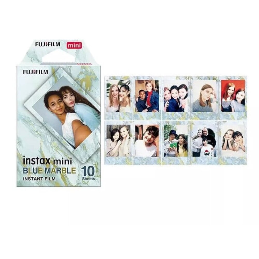 ✨富士Fujifilm🎞️ instax mini 藍色大理石底片 10張入 拍立得 造型底片 現貨📸💎-圖片-3