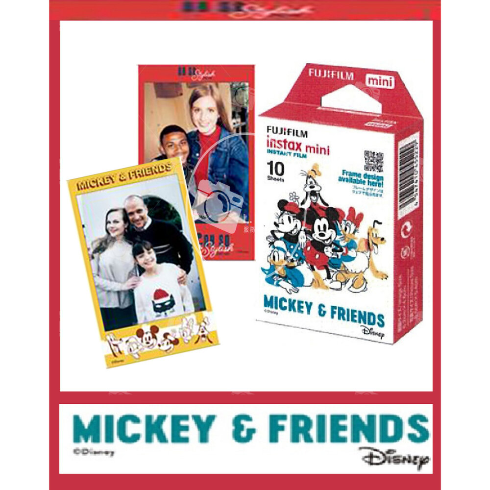 21761610590-💯正品📸 富士 Instax mini 富士 拍立得 卡通 底片 米奇/米老鼠 MICKEY & FRIENDS 新效期