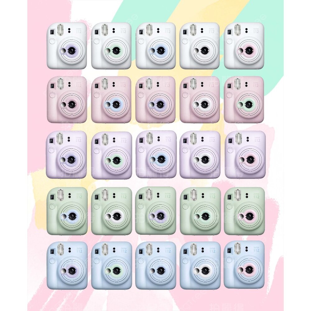 23136465877-💯正品 現貨 拍立得  FUJIFILM instax mini12 MINI 12 專用 自拍鏡 近攝鏡 撞色計畫📸