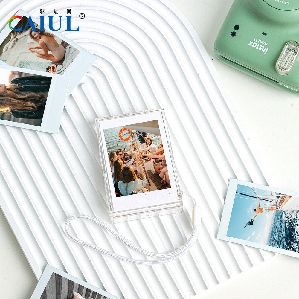 💯正品 透明 拍立得 隨身 收納盒 相框 3吋 相片 instax mini 拍立得 底片 專用 便攜式 可放10張照片-圖片-6