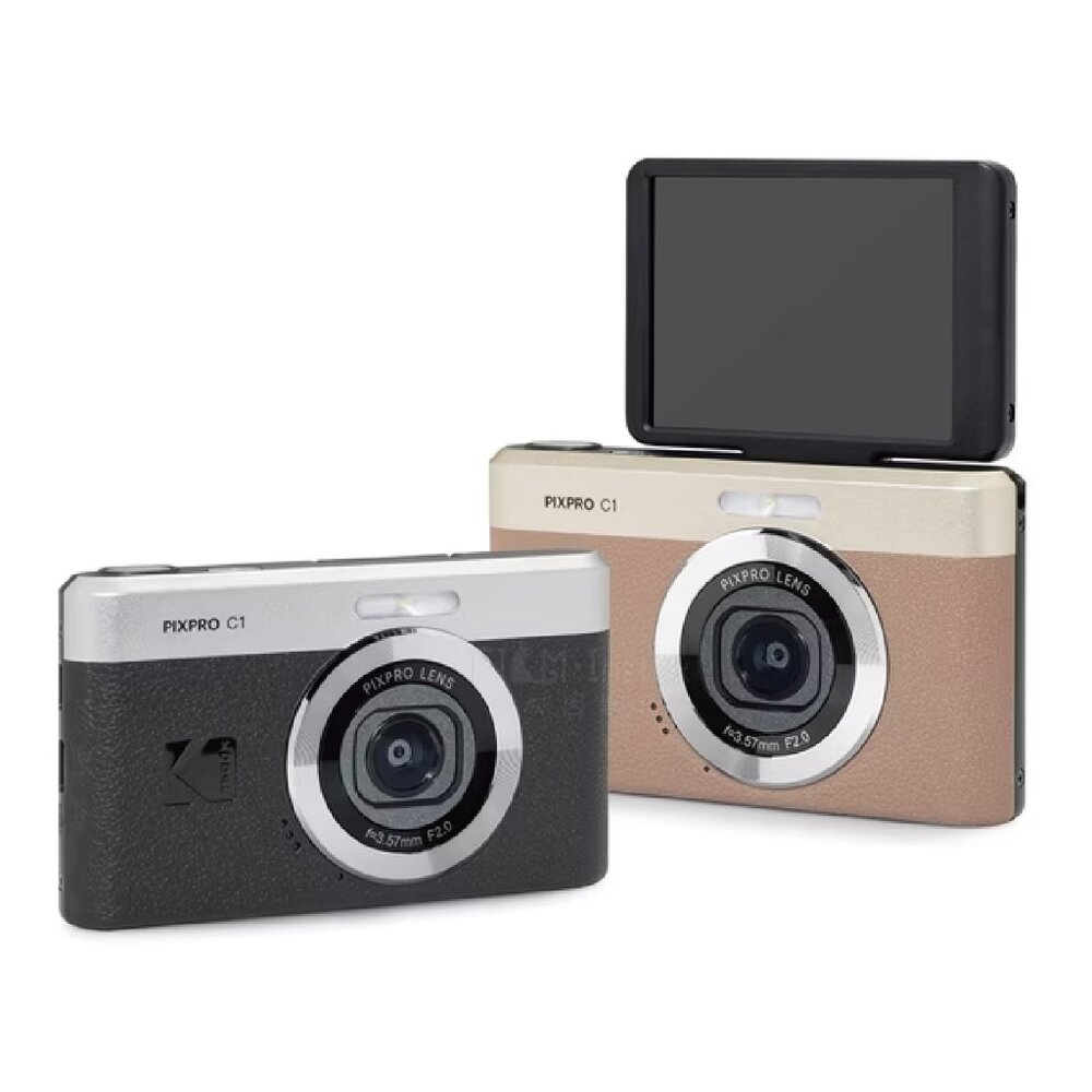 ✅現貨 公司貨2年保固🥇 Kodak PIXPRO C1 柯達 數位相機 復古CCD風 翻轉螢幕 Vlog 自拍 神器-圖片-7