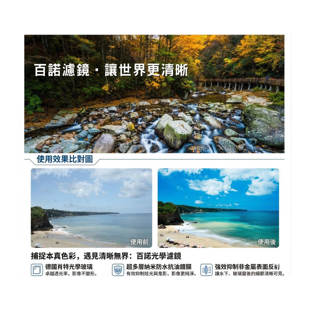 ✨百諾🎞️ BENRO PD UV WMC 專業保護鏡 49/52 mm 富士鏡頭適用📸-圖片-3