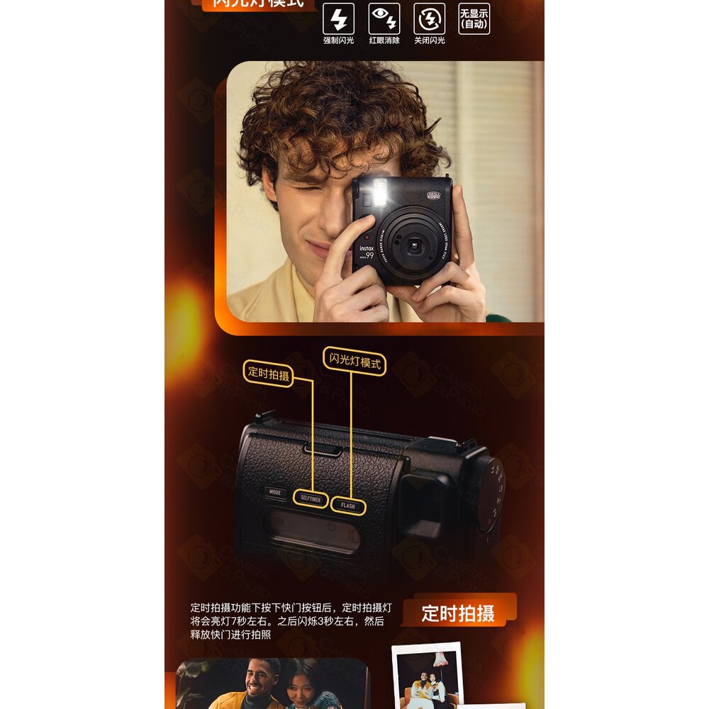 📷現貨 FUJIFILM 富士 instax mini 99 mini99 拍立得相機 經典黑 復古旗艦 公司貨保固💯-圖片-16