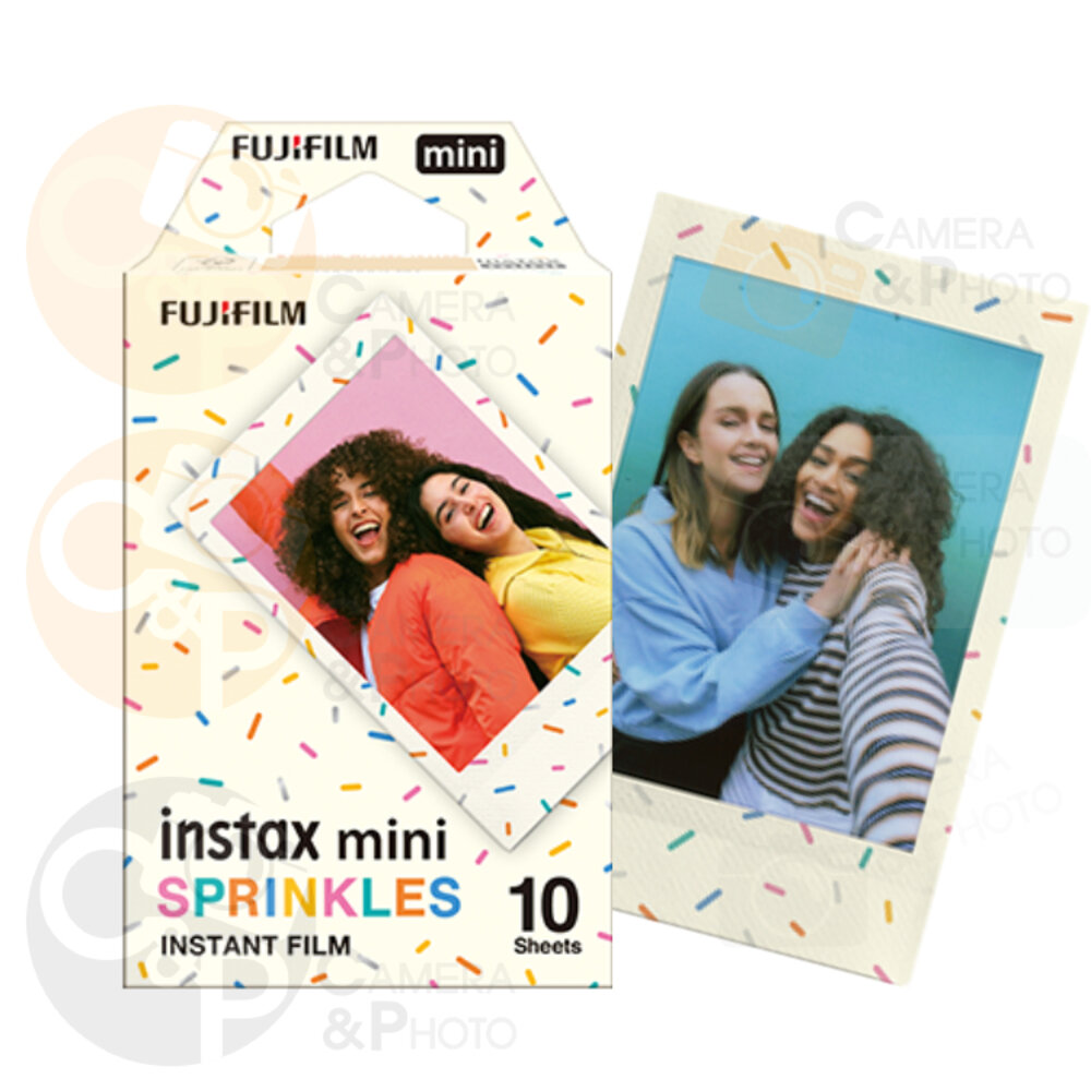✨富士📸 Instax Mini 花灑 拍立得 底片 10張入 繽紛糖霜邊框 日本原裝 mini機型適用 現貨📸-圖片-2