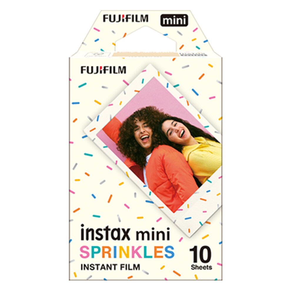 ✨富士📸 Instax Mini 花灑 拍立得 底片 10張入 繽紛糖霜邊框 日本原裝 mini機型適用 現貨📸-圖片-3