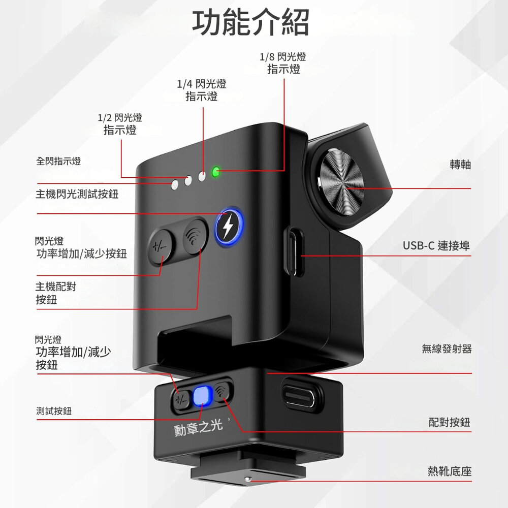 🔥 現貨 MEDALIGHT F2 迷你閃光燈 相機外閃 📸 適用 GRIII X100VI XM5 X-E5 GRIV-圖片-2
