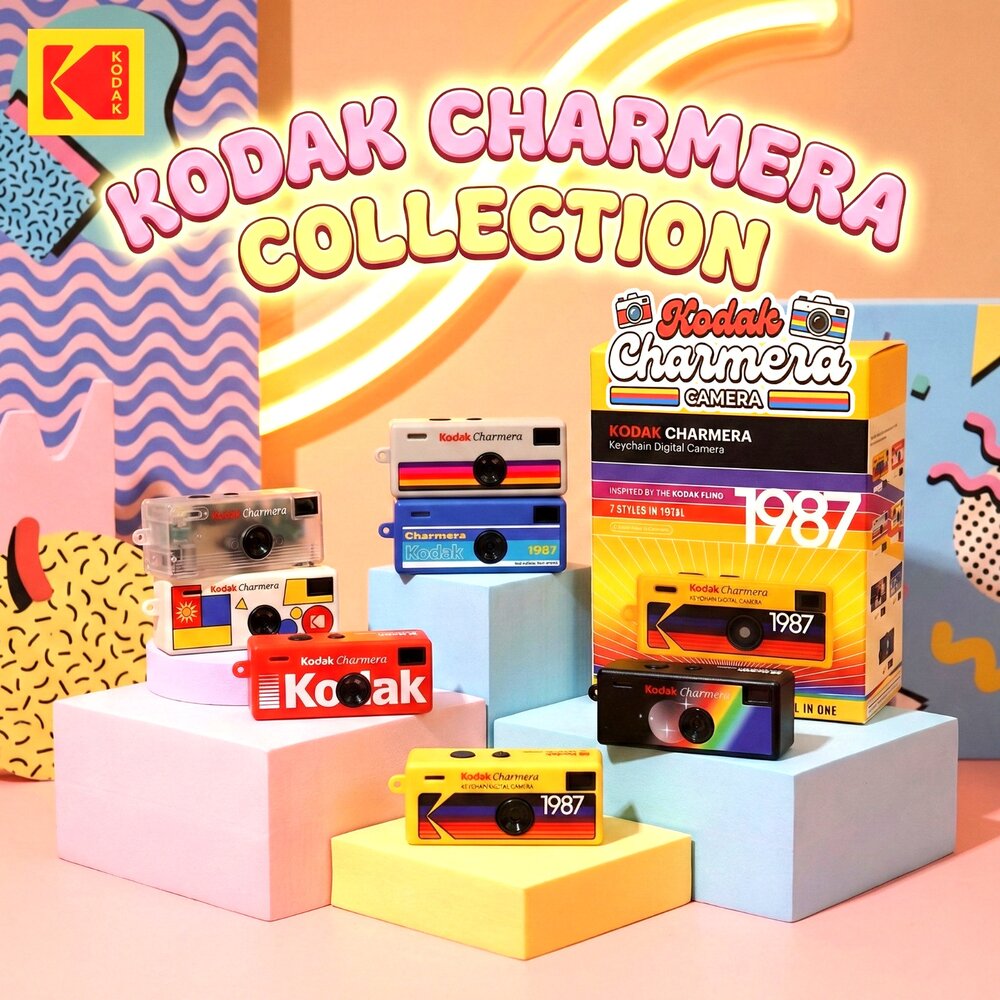 🔥限時特價 快速出貨 KODAK Charmera 柯達 迷你相機 盲盒 鑰匙圈 隨身機 輕巧 禮物 聖誕 生日 情人節-圖片-1