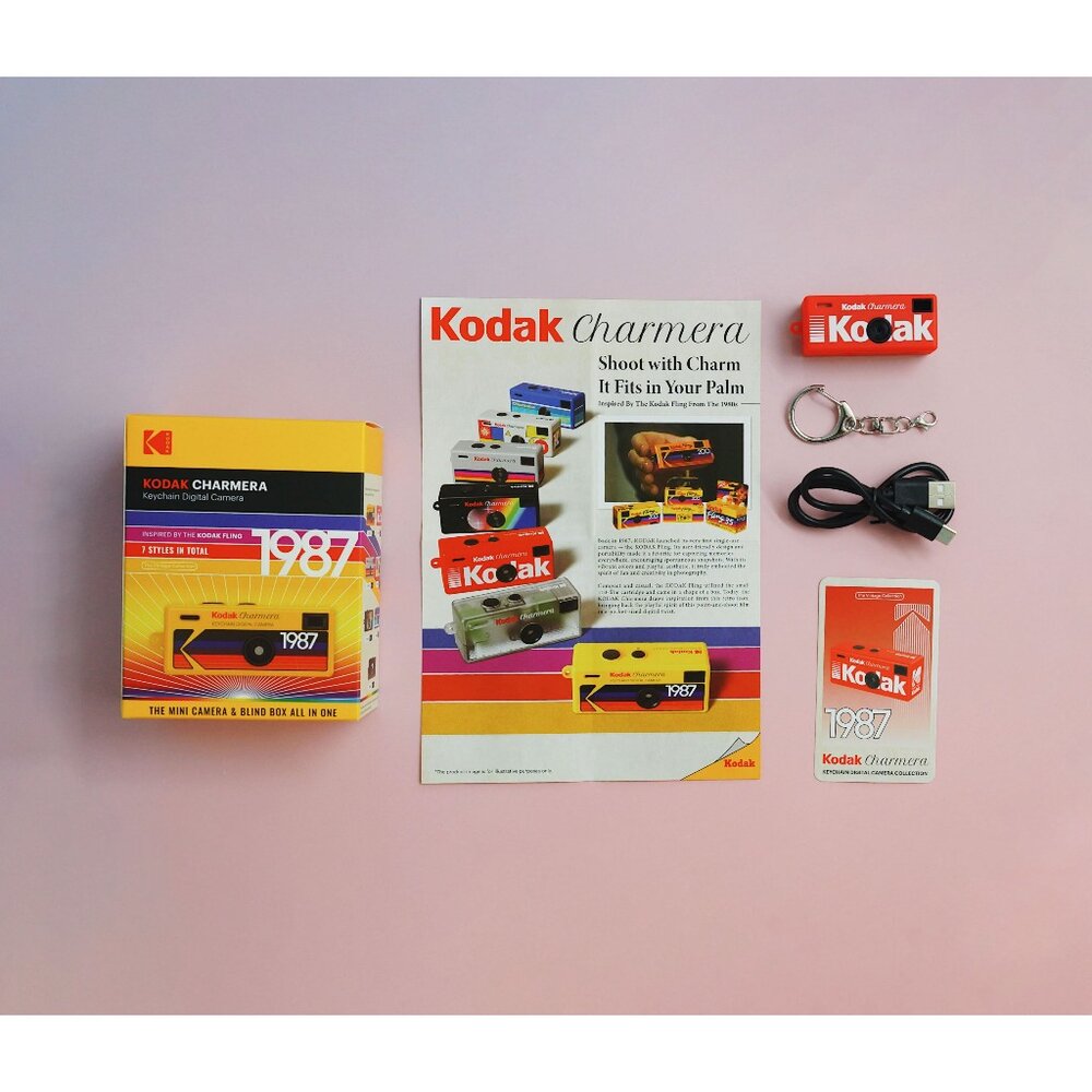 🔥限時特價 快速出貨 KODAK Charmera 柯達 迷你相機 盲盒 鑰匙圈 隨身機 輕巧 禮物 聖誕 生日 情人節-圖片-2